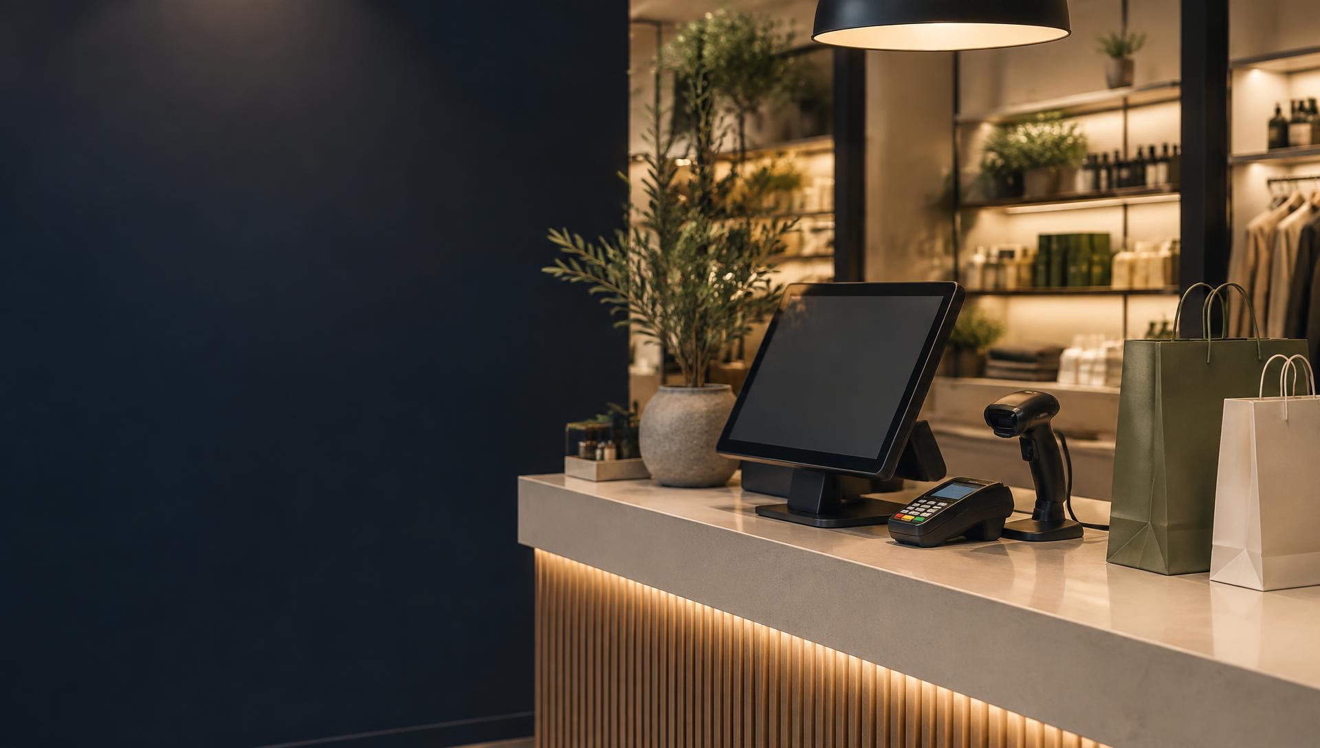 Caisse connectée d’un magasin